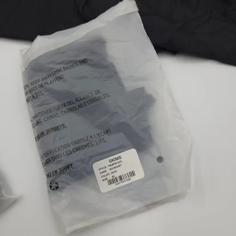 Skims Bundle of Three Naked Boy Short in Onyx Size 4X